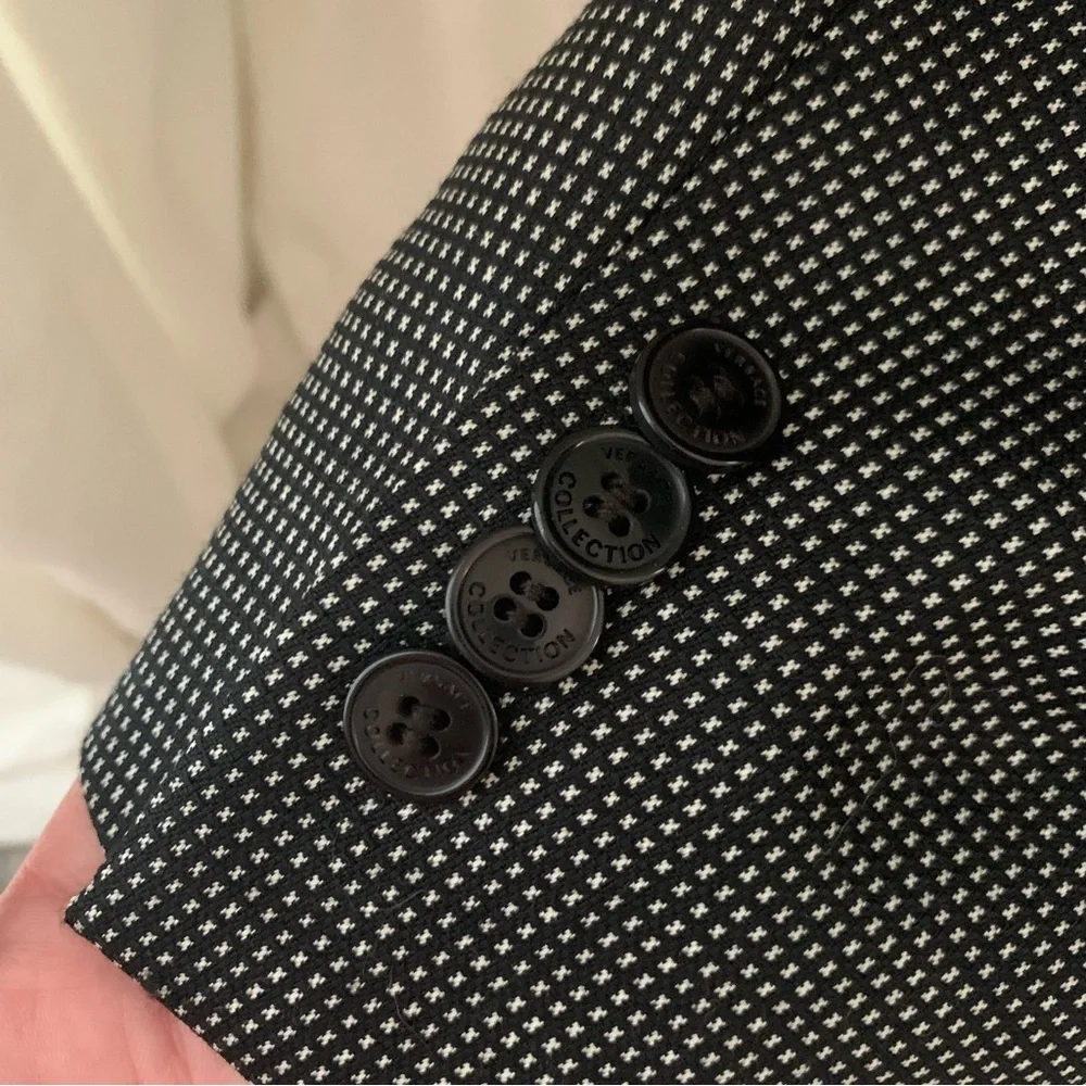 Versace Collection Black Wool Blazer